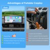CARPURIDE 10.26 Inch Wireless/Wired Apple CarPlay, Android Auto and Mirror