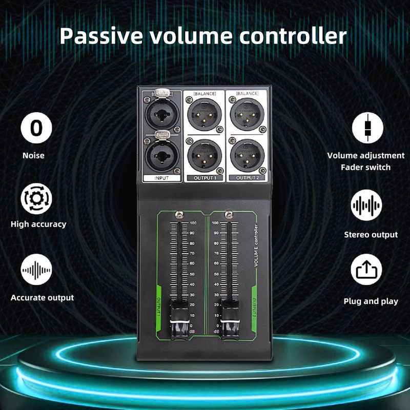 Passive Volume Controller, No Clutter Input Output Sound Quality No