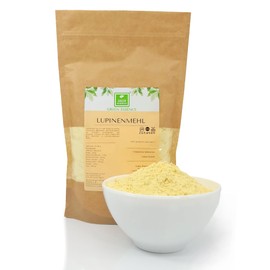 Lupine Flour - 500 g from the Green Essence - Low Carbohydrate Keto Low Carb LCHF Paleo - Lupine Protein of White Sweet Lupine Perfect for Cooking and Baking (500 grams)