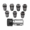 Chazcool 7PCS ER11 Collet Set, 1-7mm Spring Collet Set with