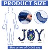 Baquler 3 Pcs LED Christmas Joy Nativity Yard Sign with