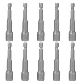 Bonsicoky 10 Pcs 5/16" Hex Shank Magnetic Nut Driver Bit - Quick-Change Nut Driver Bit for Power Drill Impact Drivers - 2.56" Length