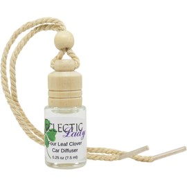Four Leaf Clover Scented Car Diffuser By Eclectic Lady, 7.5 ml, Air Freshener, Aromatherapy Diffuser, Premium Grade Fragrance Oil