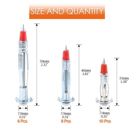 Rustark 24Pcs 35/46/59mm Heavy Duty Zinc Plated Steel Long Molly Bolt Drive Fasteners Hollow Wall Drive Anchor Screws Assortment Kit for Drywalls Hanging Walls Paneling or Ceilings