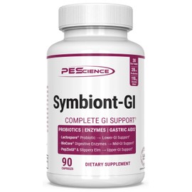 PEScience Symbiont GI, Shelf Stable All in One Probiotic and Digestive Enzyme Supplement, 30 Day Supply