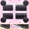Lash Clusters D-Curly Individual Lashes Volume Eyelash Clusters Bulk zanlufly