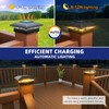APONUO 8 Pack Fence Post Solar Lights, 2 Modes(Warm/Cool Light)
