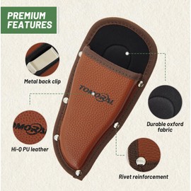 Facecool Pruner Holster Pruning Shears Hanging Pouch PU Leather Pliers Pruner Holder for Hand Pruner, Garden Shears,Clippers1