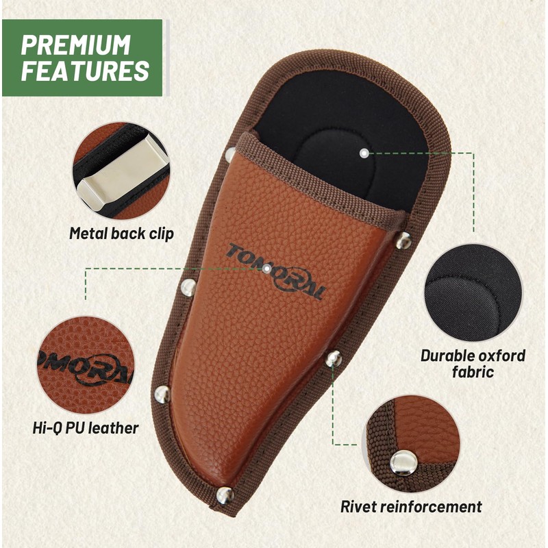 Facecool Pruner Holster Pruning Shears Hanging Pouch PU Leather Pliers