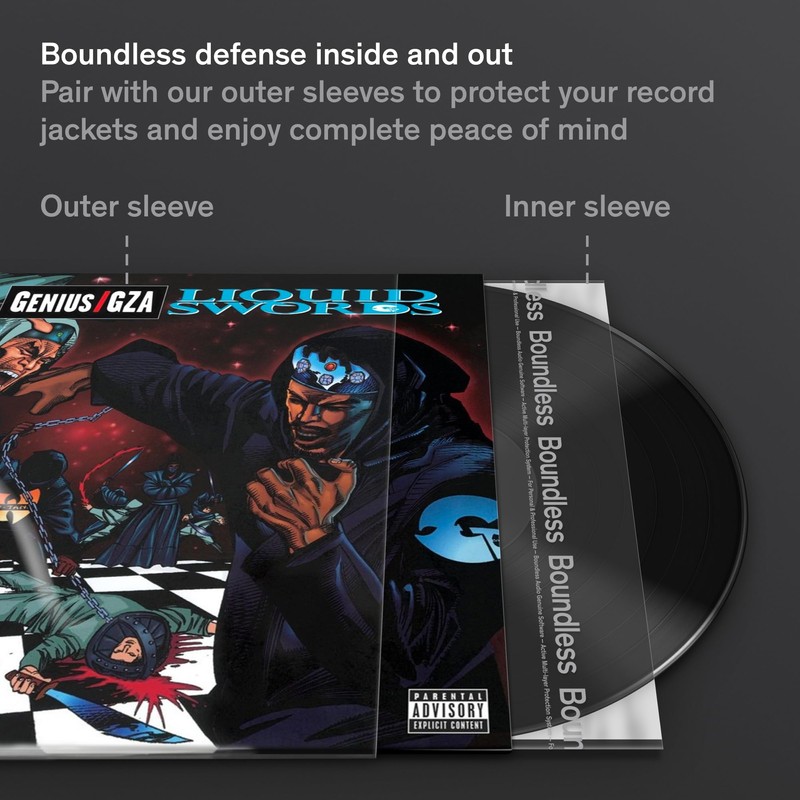Boundless Audio Vinyl Record Sleeves - 50 x Premium Vinyl