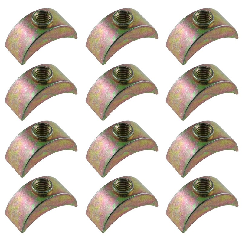 LALOCAPEYO 12PCS M6 24mm/0.94in Half Moon Nuts Washer Spacer Furniture