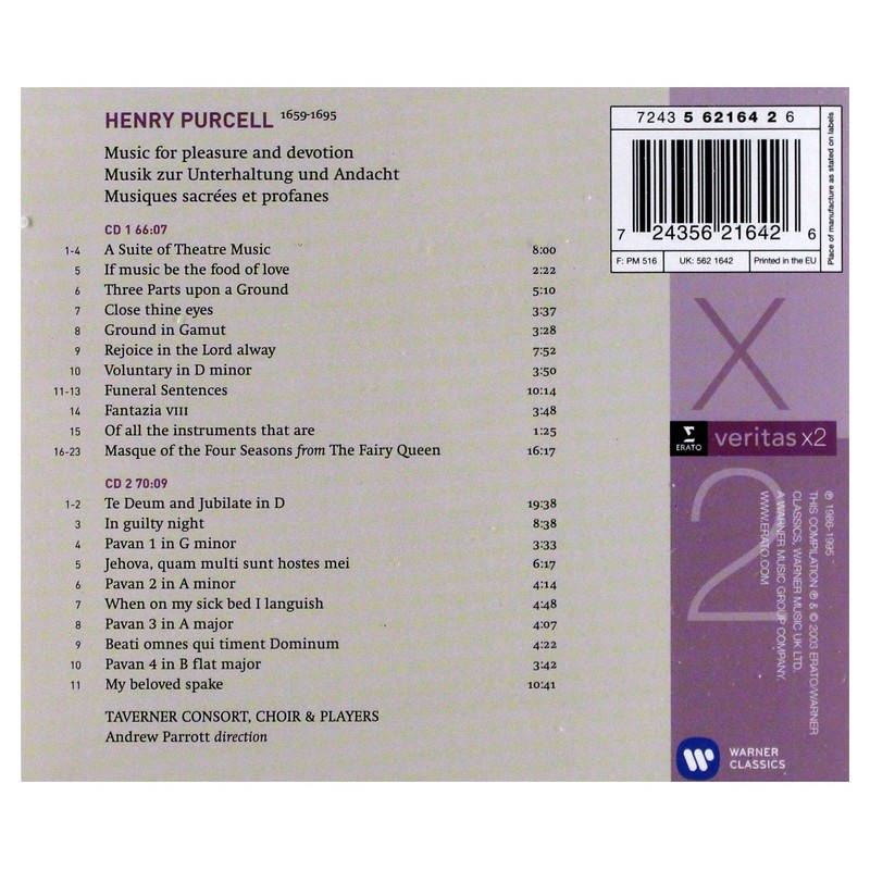 Purcell : Music for pleasure and devotion