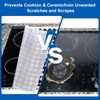 sourcing map Induction Cooktop Protector Mat, 21 x 35-inch Electric