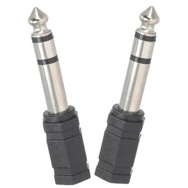 SAFIGLE 2pcs Audio Adapter Mic Connector for Guitars Stereo Headphones and Audio Devices Pe Material Easy to Clean and Maintain