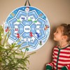 SUNYOK Christmas Dartboard Children's Christmas Double-Sided Dart Game Christmas Party
