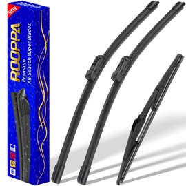 3 wipers Replacement for 2017-2022 2023 Mazda CX-5 2017-2022 2023 Mazda CX-9, Windshield Wiper Blades Original Equipment Replacement - 24"/18"/14" (Set of 3)