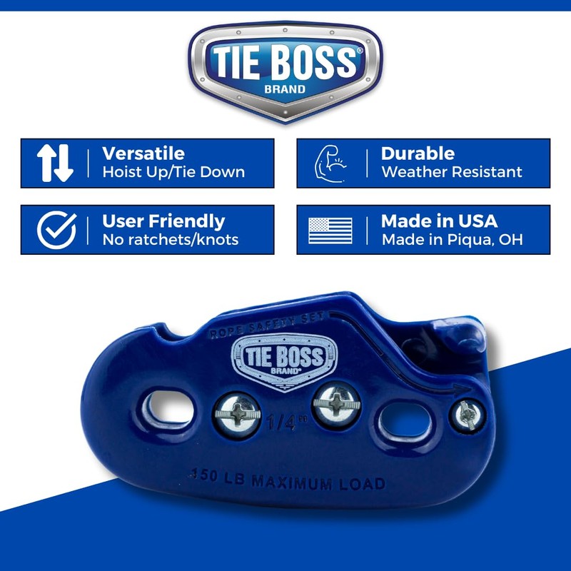 Tie Boss - 1/4 Inch, Medium Duty, (150 lbs Working