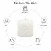 Hosley Unscented White Votive Candles, 72-Pack – Clean-Burning, Long-Lasting 10-12