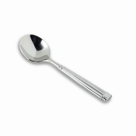 Fortessa Doria 18/10 Stainless Steel Flatware Bouillon Spoon, Set of 12