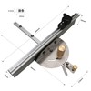 Mitre Gauge for Table Saw - 450 mm T-Bar, Brass