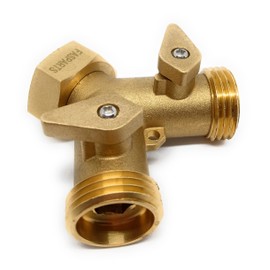 Washing Machine/Laundry Sink Y Wye Water Splitter Valve 3/4" Female GHT to 2X 3/4" Male