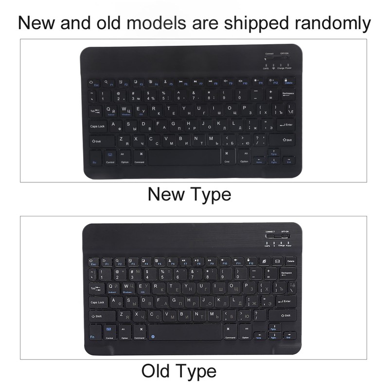 Russian 10.1" Slim Ultra Wide Wireless 80‑key Keyboard Bluetooth 3.0