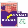 Kansas State University 2'x3' Huge Valentine's Day Card Plus a