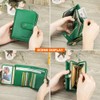 Full Grain Leather Kiss Lock Wallet for Women Contact's Small