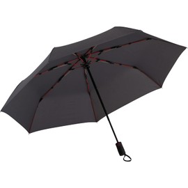Mabu SMV-41803 Folding Umbrella, Windproof 7 Ribs, Automatic Opening/Closing Type, Men's, Fiberglass Ribs, 23.6 inches (60 cm), Durable, Ash, Stylish, Popular, Men's, Women's, Rain Umbrella, Light