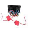 Rocker Switch Panel 4 Gang 12‑24V 5 Pin Blue Light