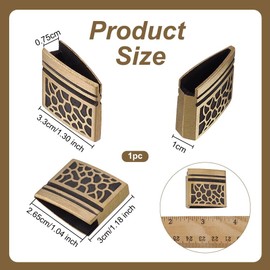 OLYCRAFT Brass Habaki Collar Clip Golden Sword Handguard Martial Arts Sword Clip Japanese Swords Accessories Swords Blade Protector for Japanese Katana Wakizashi Tanto