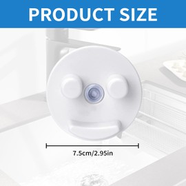 Smiley Face Sponge Storage Holder,Scrub Sponge Organizer for Daddy Mommy,Round Funny Smiley Sponges Holder,with Suction Cup Scrub Organization,for Kitchen and Bathroom Sink(Sponges Not Included)