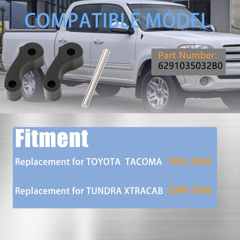 MuuTuoL Rear Window Latch Hinge Pivots Replacement for Tacoma 1995-2004