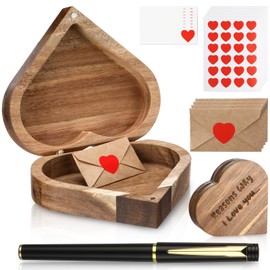 Mimorou 120 Sets Mini Love Notes for Him Her Mini Cards with Envelopes Romantic Heart Box for Long Distance Relationship Cute Couple Birthday Gift Ideas for Husband Wife