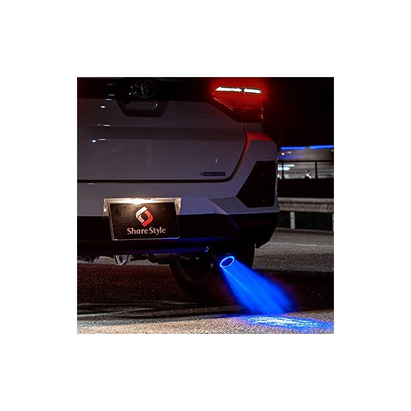 Share Style Muffler Cutter with LED Carbon Blue Light