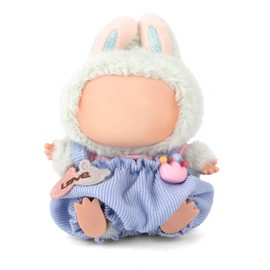 Gosknor Doll Clothes for Plush Dolls, Kawaii Clothing Outfit Set Stylish and Cute Apparel for 17cm Plush Dolls Accessories Perfect Decoration Collectors (Pink Blue)