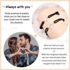 GBTBYS Anniversary Bracelets Gifts for Him Her, Couples Puzzle Bracelets, Wedding Happy Anniversary Valentine Day Gifts for Him Her Fiance Fiancee Boyfriend Girlfriend