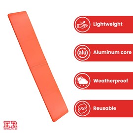 Ever Ready First Aid Padded Universal Aluminum Splint, 4.25” x 24”, Flat Folded, Waterproof