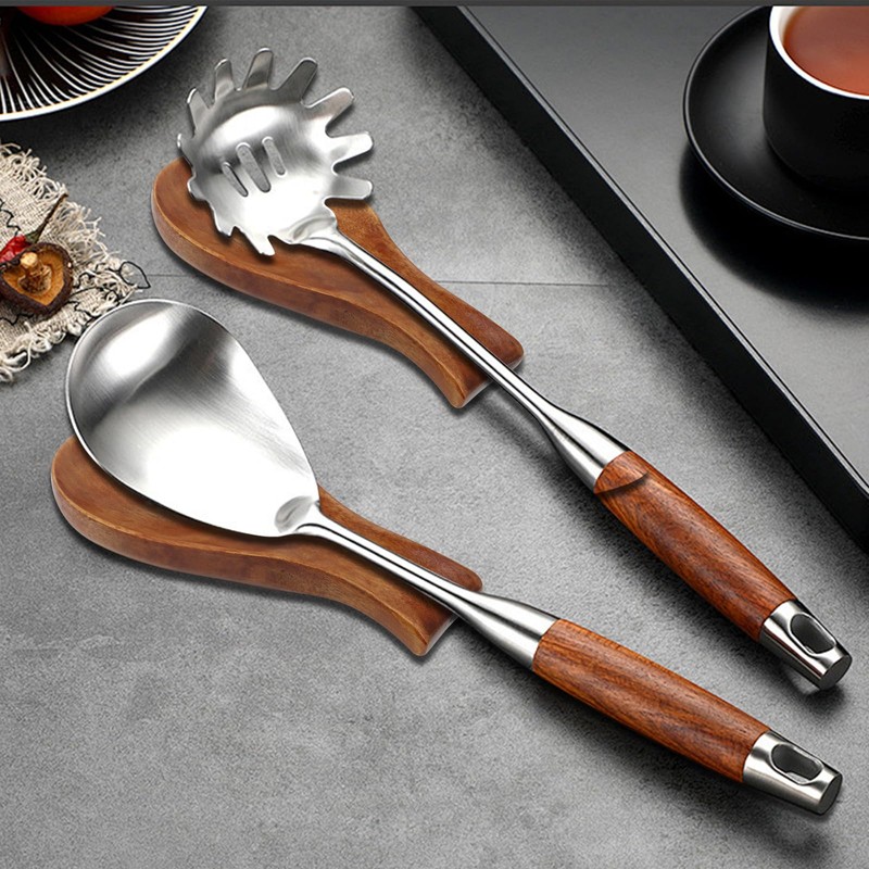 Wooden Spoon Rest Spoon Rest for Stove Top Kitchen Counter