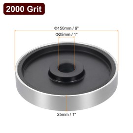 HARFINGTON Diamond Lapidary Jewelry Grinding Wheel 6" 2000 Grit Diamond Grinding Wheels with 1" Arbor Hole for Gem Marble Stone Jade Glass Ceramics Carbide