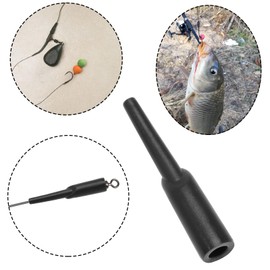 eMagTech Pack of 50 Carp Fishing Run Rig Tackle Rubber Chod Buffer Beads Holder Rotating Connector Fishing Accessories for Carp