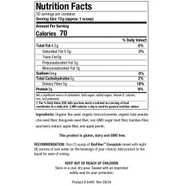 BIOTICS RESEARCH BIOFIBER COMPLETE (15.9 oz) 450G POWDER WHOLE FOOD FIBER 03/26