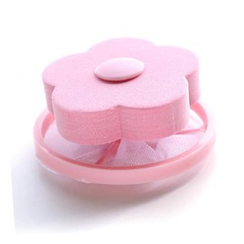 Beavorty Flower Shaped Laundry Ball for Hair Remover 4pcs Set Machine Washing Ball for Denim Cotton Easy Cleaning Filter Bag Safe for Washing Machine Clothes Random Color