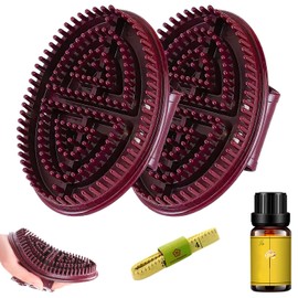 2Pcs Meridian Massage Brush,Full Body Massage Brush,Cepillos Meridianos,Eauty Salon Professional Custom Massager for Full Body SPA Massager Relaxation