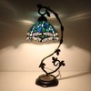 HWFEI Small Tiffany Lamp Shade 8 Inch Accessories Replacement Stained