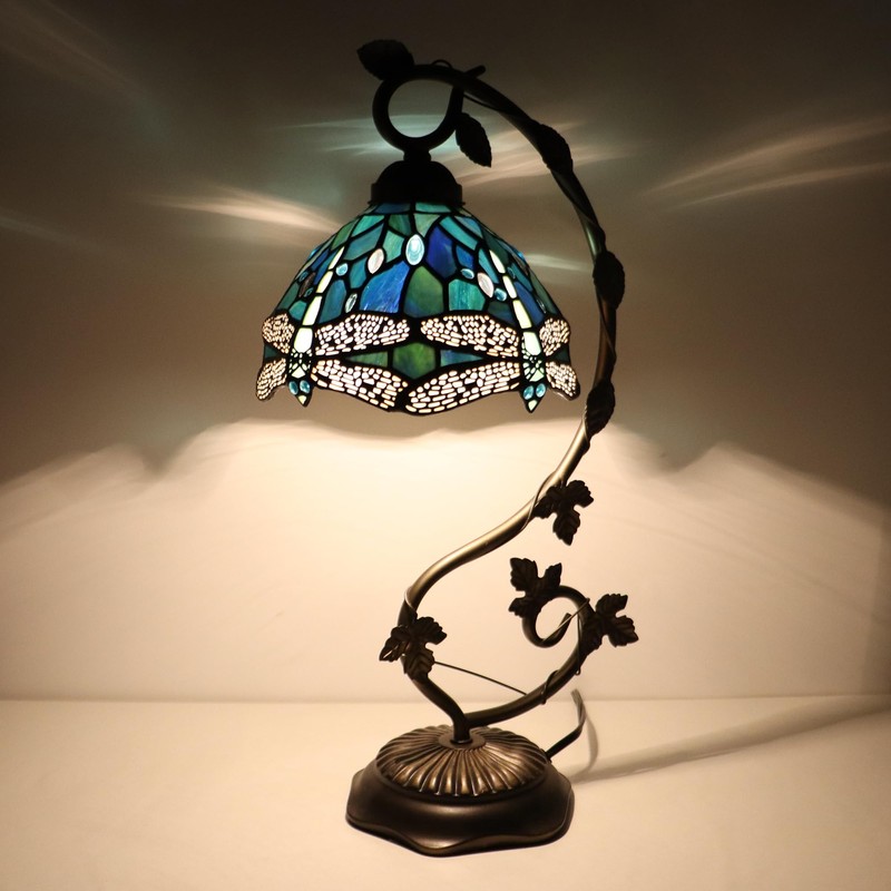 HWFEI Small Tiffany Lamp Shade 8 Inch Accessories Replacement Stained