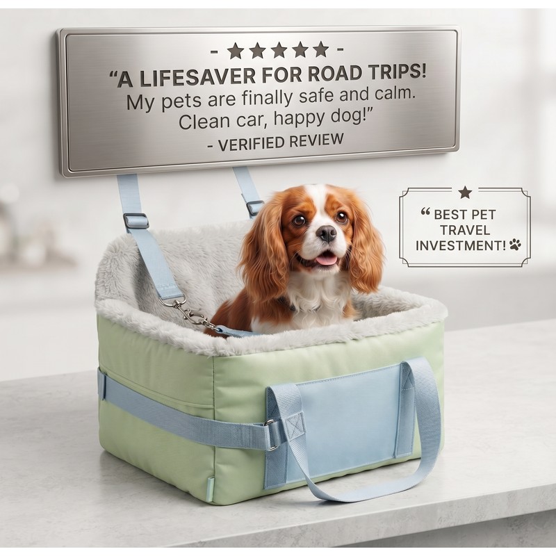 Waterproof Dog Car Seat Booster for Small Dogs – Elevated