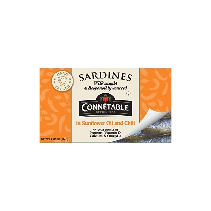 Sardines | Connetable | Sardines in Sunflower oil and Chili