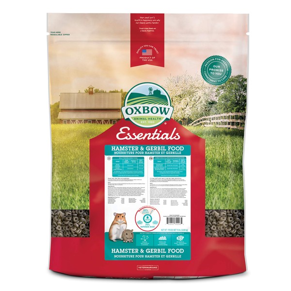 Oxbow Essentials Hamster Food and Gerbil Food - All Natural Hamster and Gerbil Food - 15 lb.