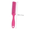 IWOWHERO Double-sided Hair Styling Comb Metal Razor Hair Scissors Stainless